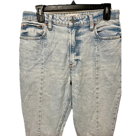 Abercrombie & Fitch The Skinny High Rise Light Denim Jeans Blue 29 8 Curve Love - Picture 7 of 7